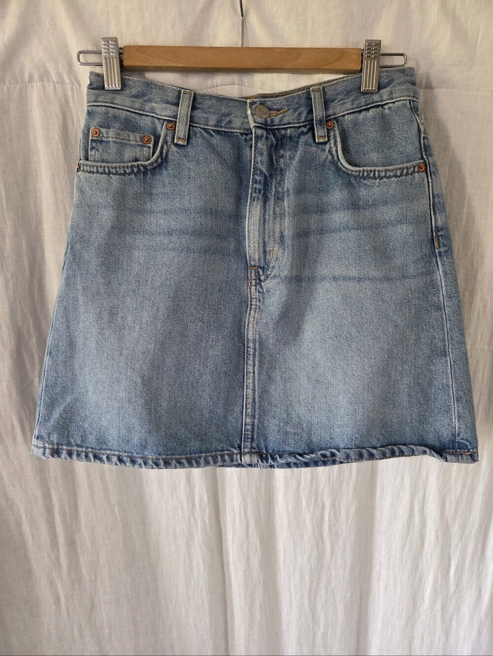 & Other Stories | Light Blue Denim A-Line Mini Skirt